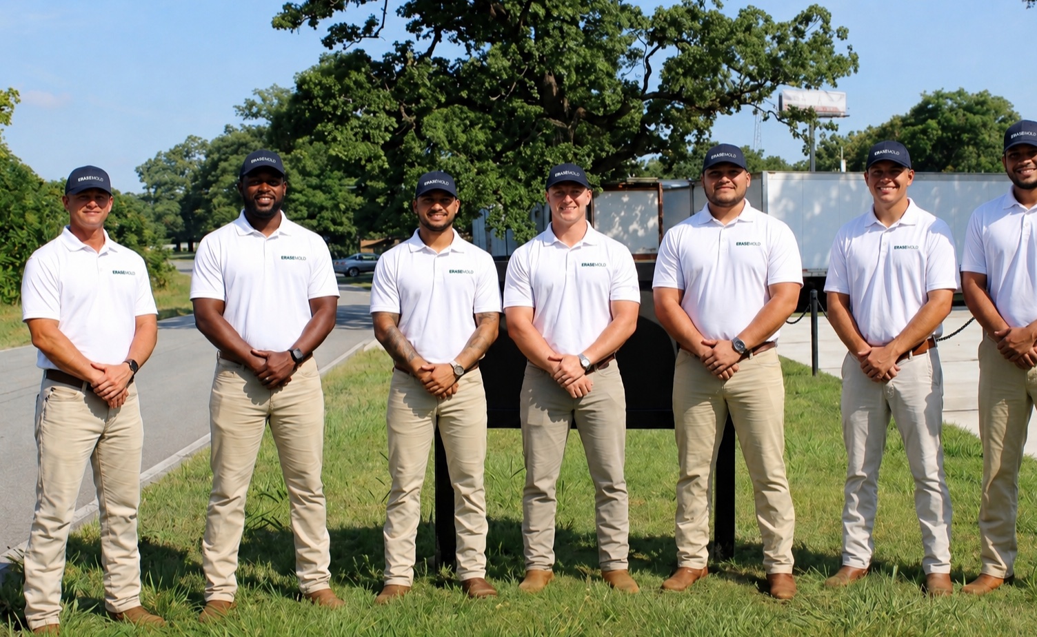 The Erase Mold crew, a Metro Atlanta mold inspection and remediation team